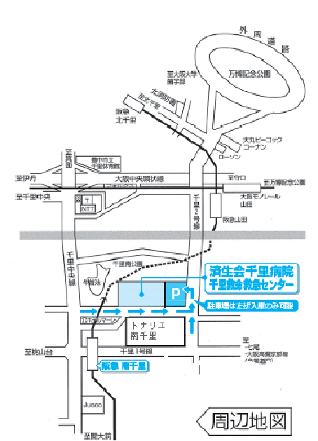 病院周辺地図
